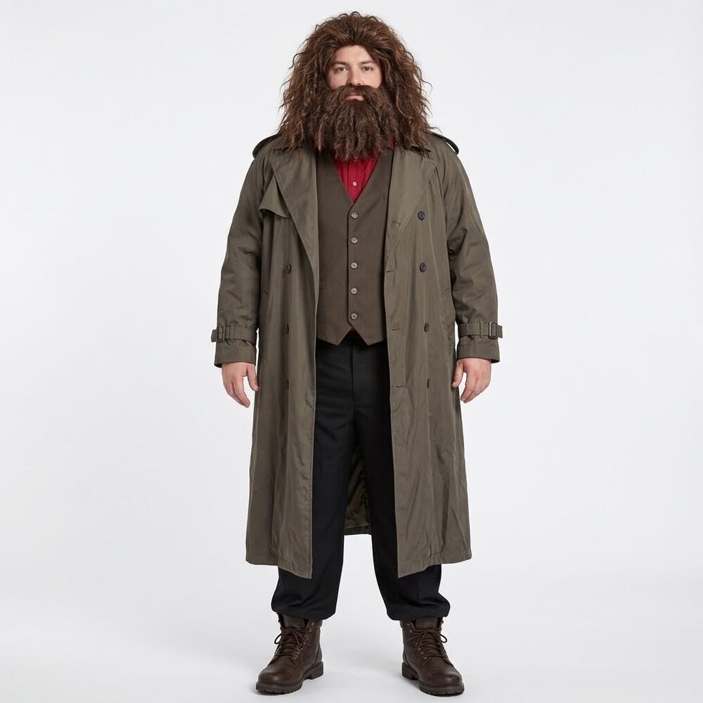 DIY Preowned Harry Potter Hagrid Halloween Costume XL Cosplay Adult Mens Set